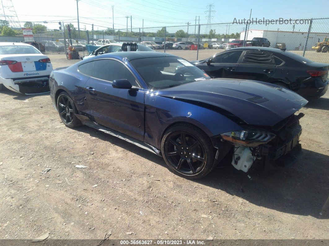 2020 Ford Mustang Ecoboost Синий vin: 1FA6P8TH8L5154202