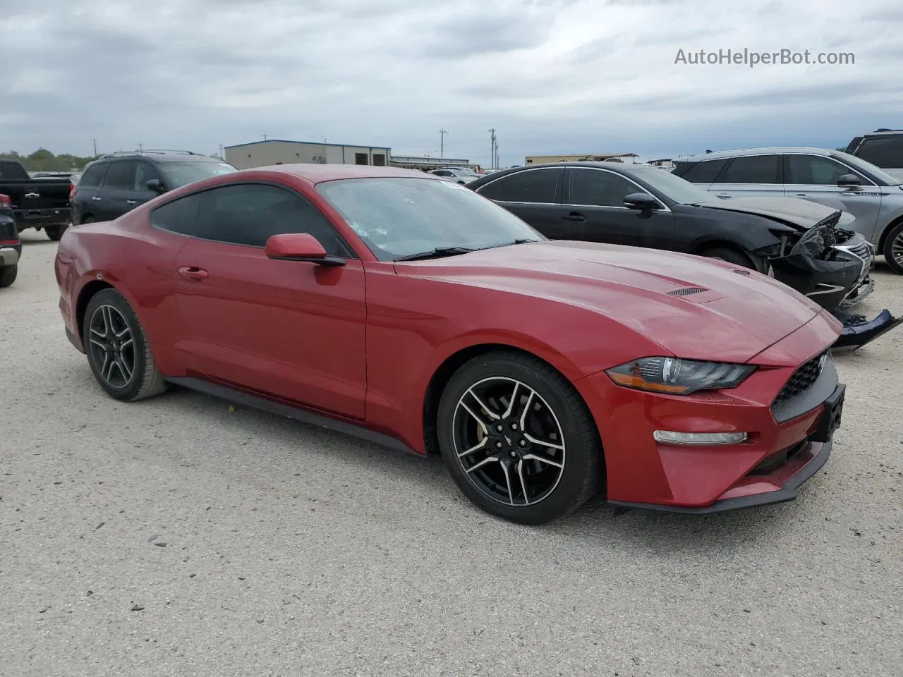 2020 Ford Mustang  Maroon vin: 1FA6P8TH8L5172988
