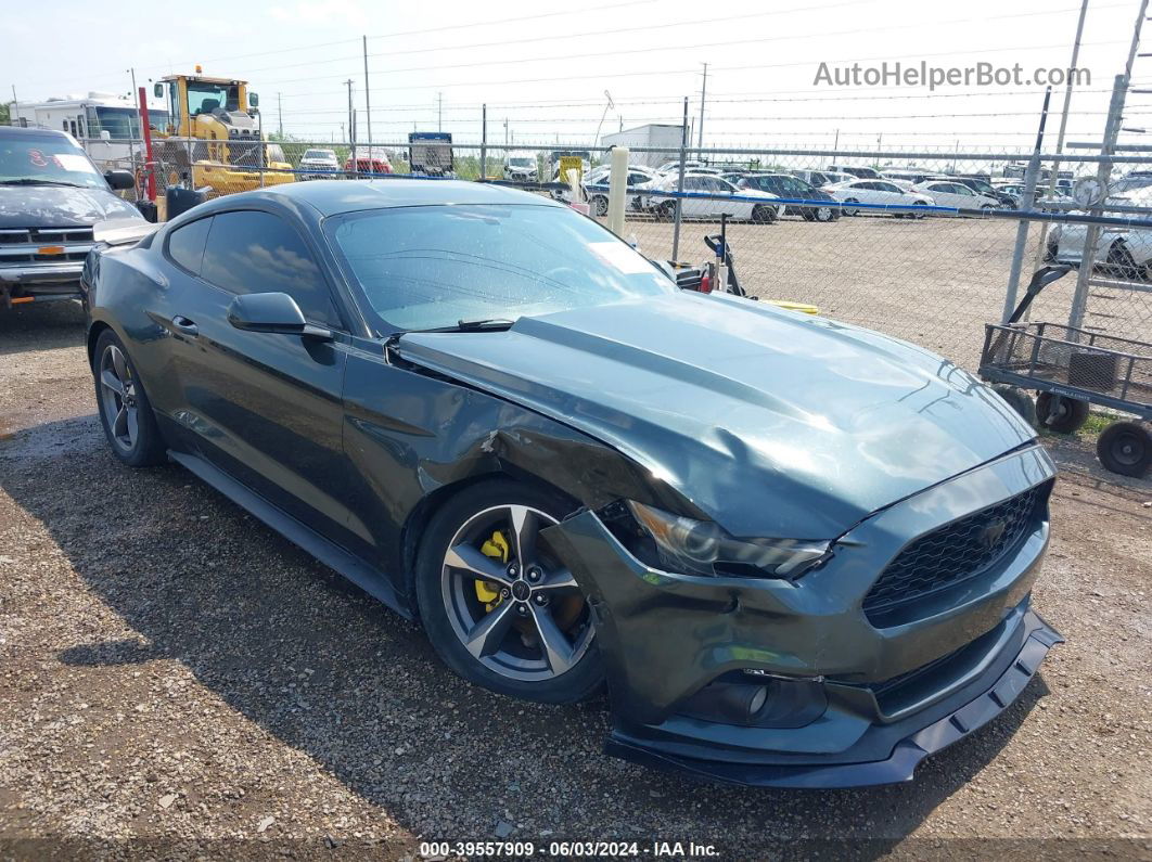 2015 Ford Mustang Ecoboost Gray vin: 1FA6P8TH9F5306007