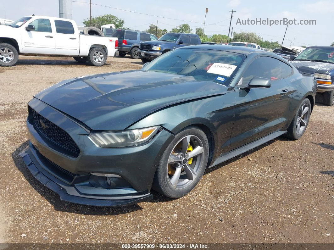 2015 Ford Mustang Ecoboost Gray vin: 1FA6P8TH9F5306007