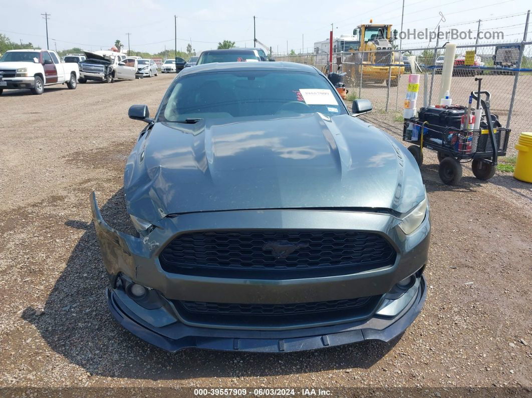 2015 Ford Mustang Ecoboost Gray vin: 1FA6P8TH9F5306007