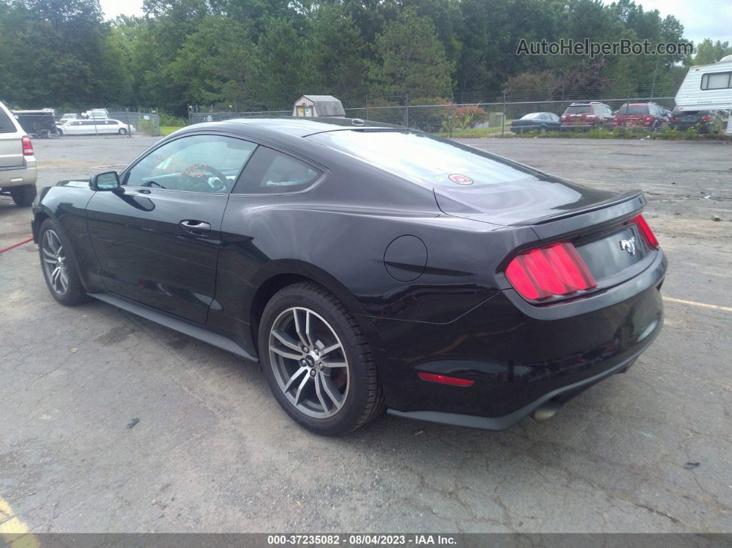 2015 Ford Mustang Ecoboost Black vin: 1FA6P8TH9F5356955