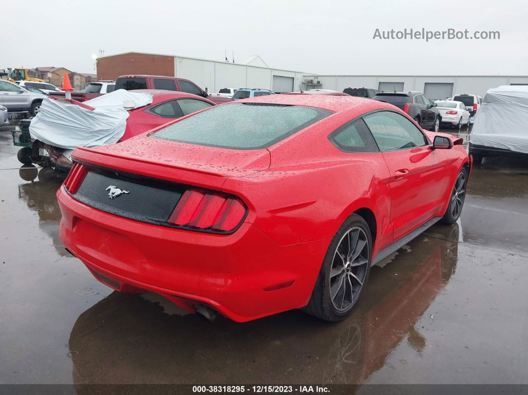 2015 Ford Mustang Ecoboost Red vin: 1FA6P8TH9F5404096