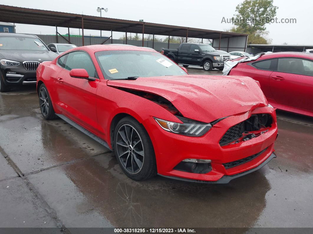 2015 Ford Mustang Ecoboost Red vin: 1FA6P8TH9F5404096