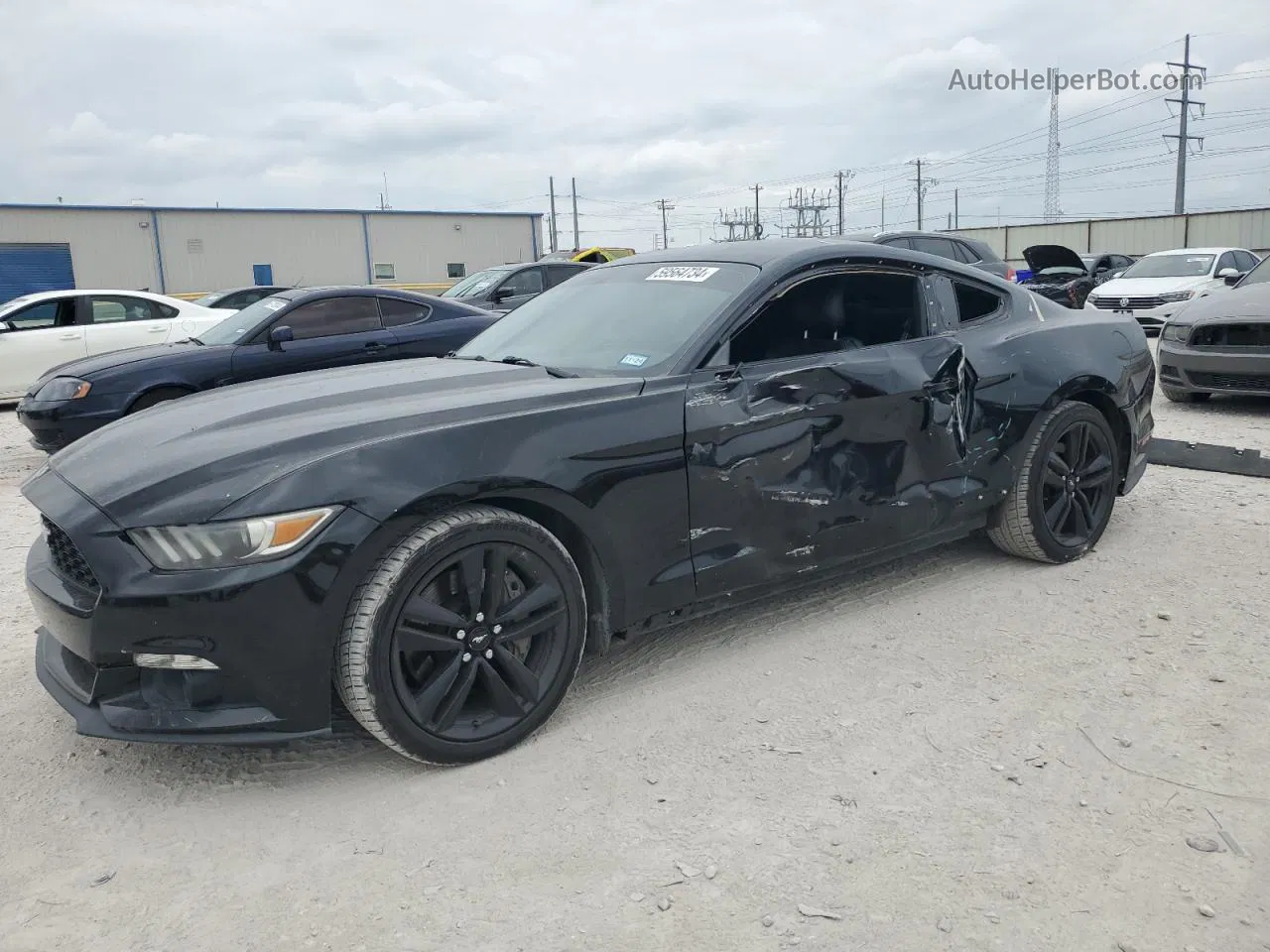 2015 Ford Mustang  Черный vin: 1FA6P8TH9F5423098