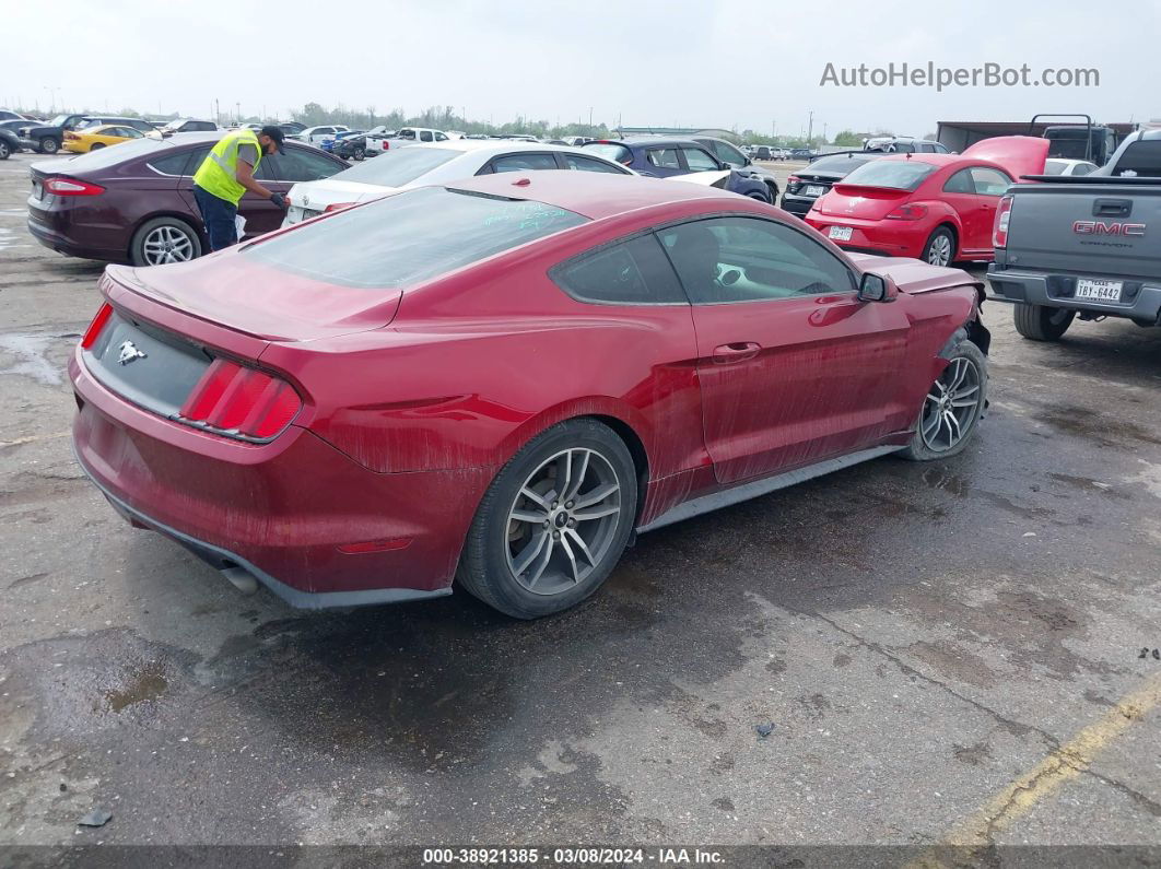 2016 Ford Mustang Ecoboost Красный vin: 1FA6P8TH9G5225252