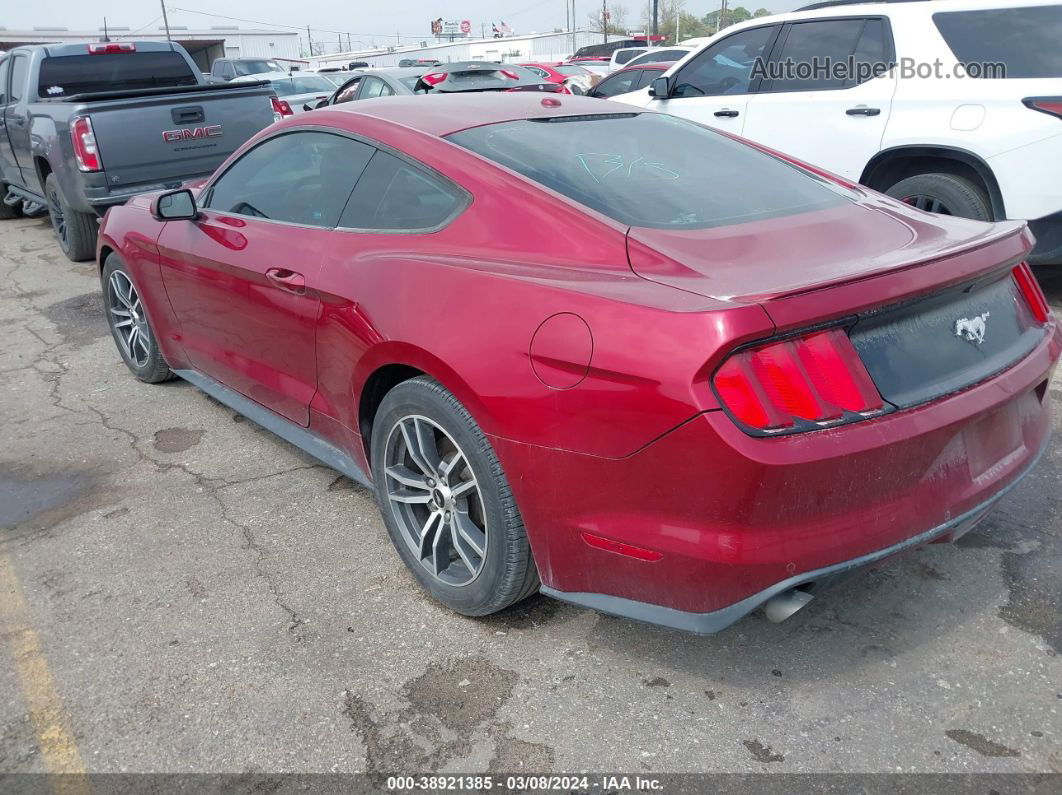 2016 Ford Mustang Ecoboost Красный vin: 1FA6P8TH9G5225252