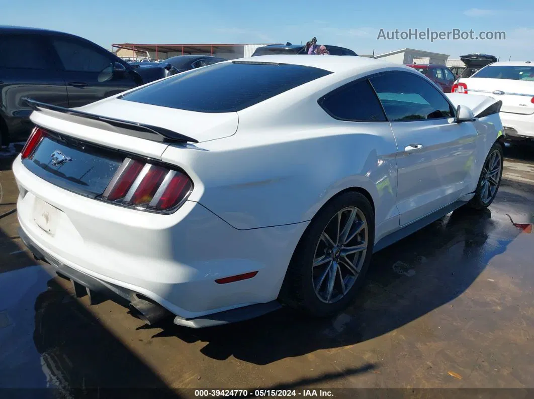 2016 Ford Mustang Ecoboost White vin: 1FA6P8TH9G5267341