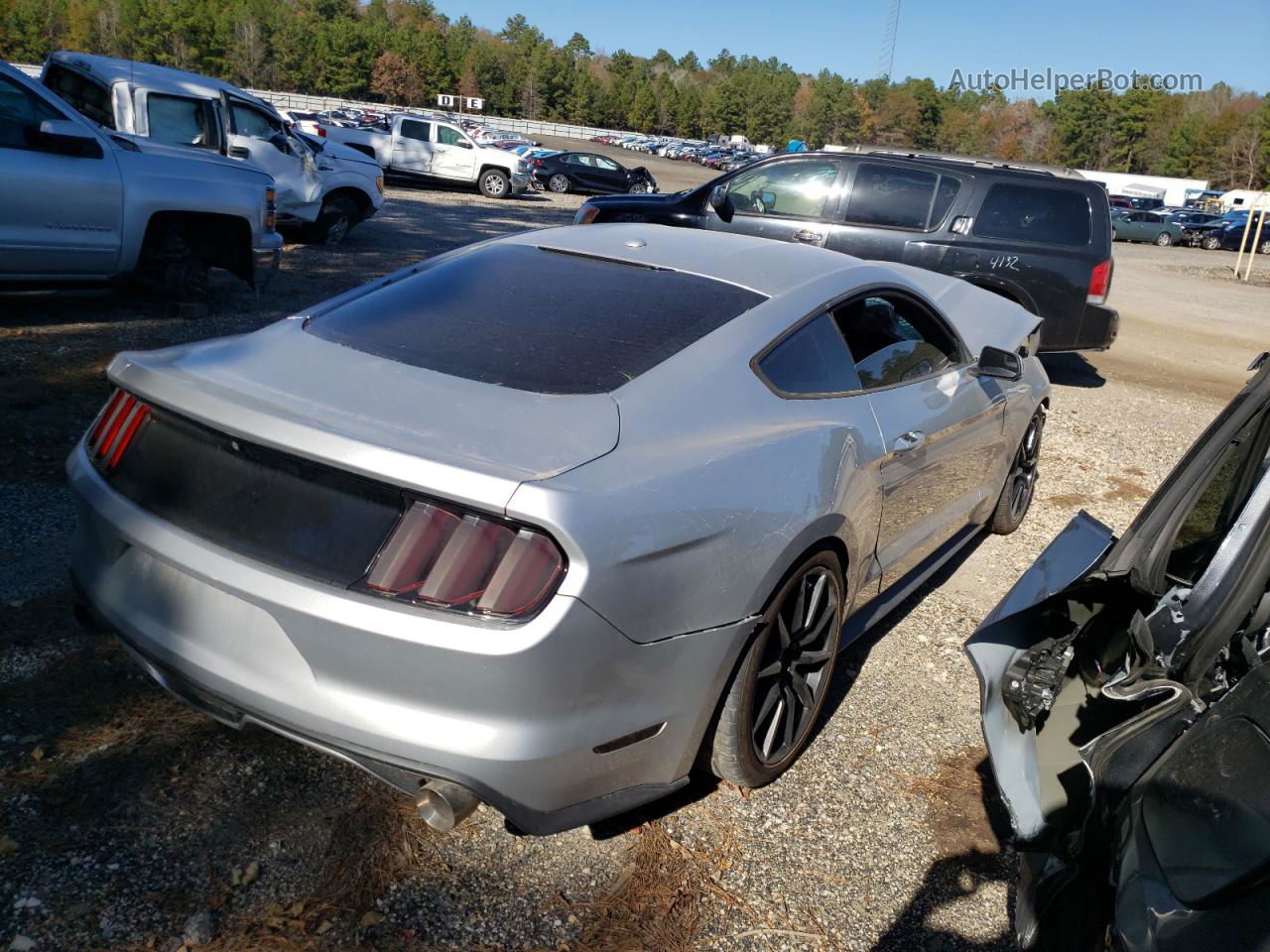 2016 Ford Mustang  Silver vin: 1FA6P8TH9G5268747