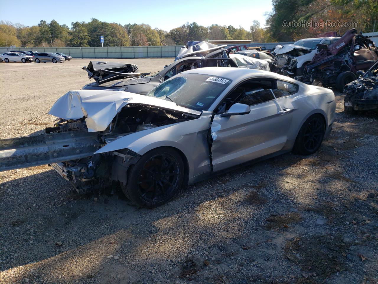 2016 Ford Mustang  Silver vin: 1FA6P8TH9G5268747