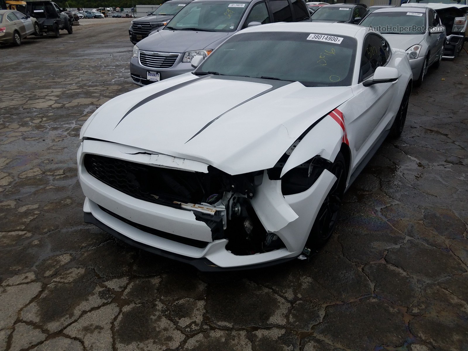 2016 Ford Mustang  White vin: 1FA6P8TH9G5288657