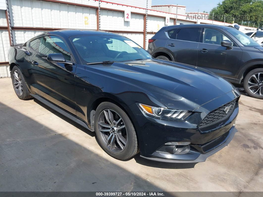 2016 Ford Mustang Ecoboost Black vin: 1FA6P8TH9G5324217