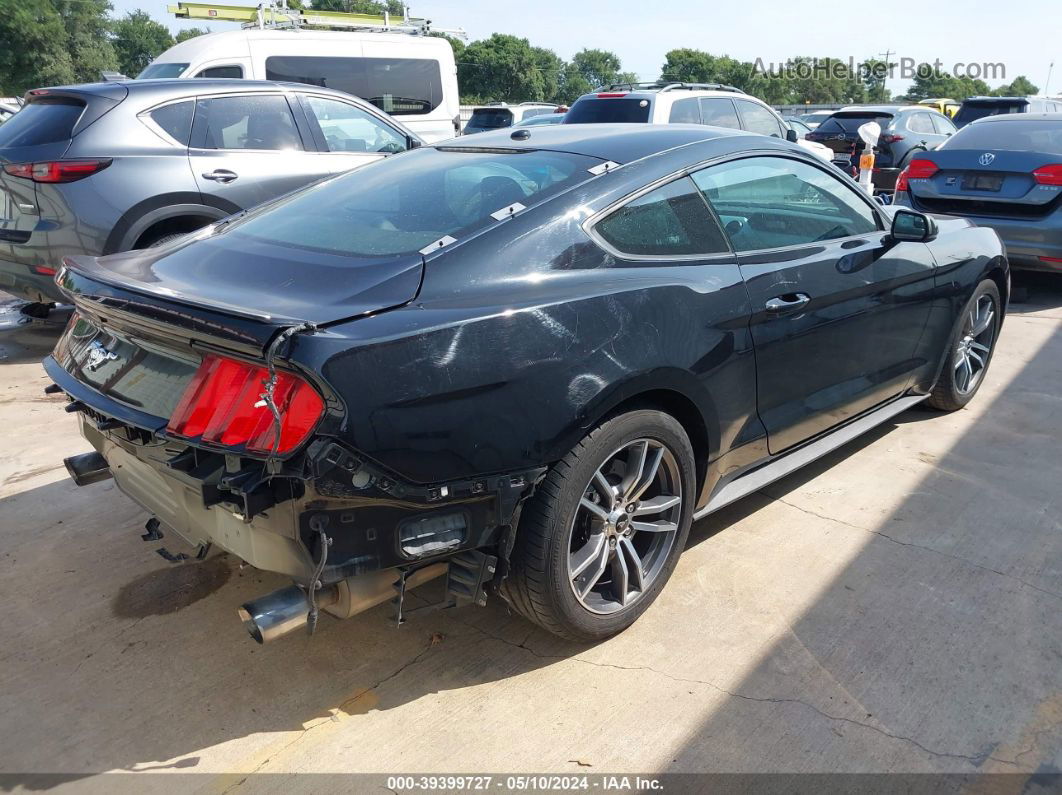 2016 Ford Mustang Ecoboost Black vin: 1FA6P8TH9G5324217