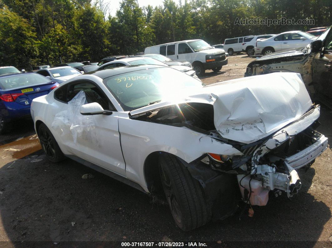 2016 Ford Mustang Ecoboost White vin: 1FA6P8TH9G5326730