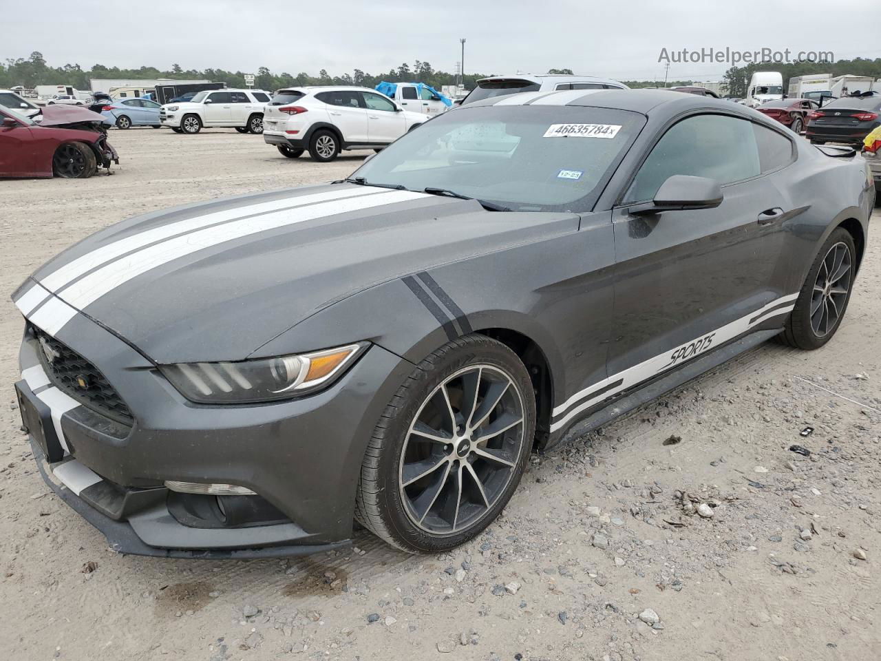 2016 Ford Mustang  Charcoal vin: 1FA6P8TH9G5336190