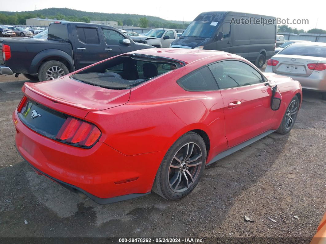 2015 Ford Mustang Ecoboost Red vin: 1FA6P8THXF5310437