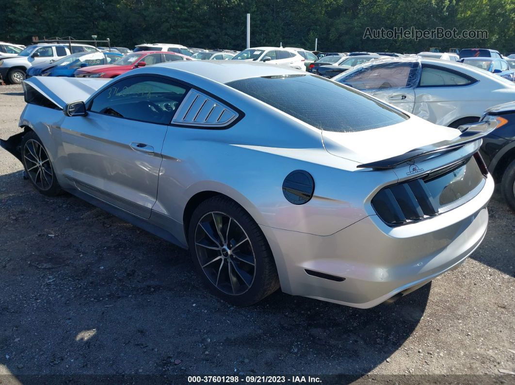 2015 Ford Mustang Ecoboost Silver vin: 1FA6P8THXF5365504