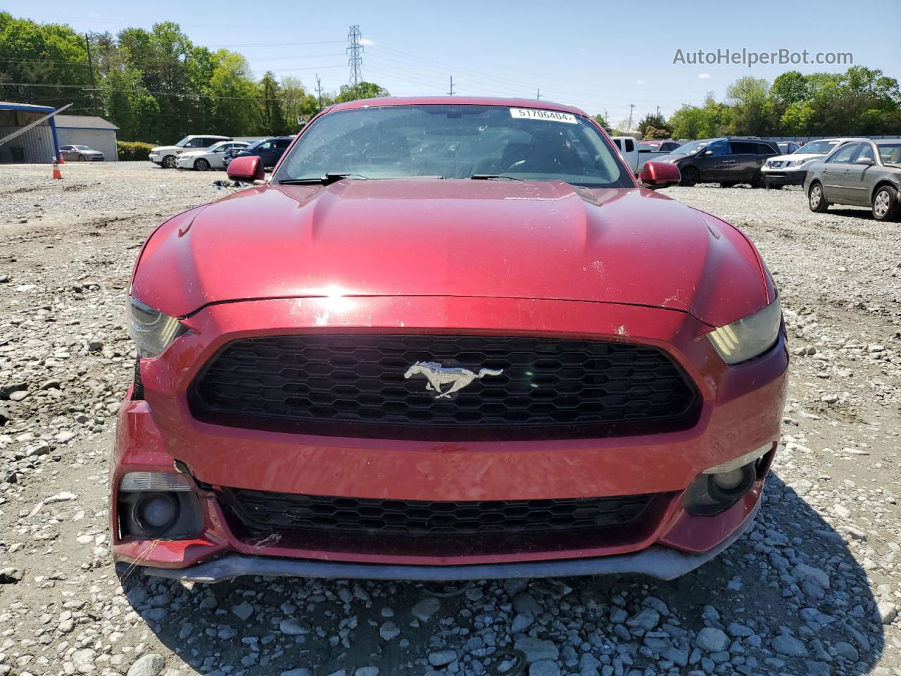 2015 Ford Mustang  Burgundy vin: 1FA6P8THXF5384859