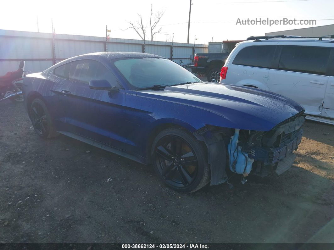 2015 Ford Mustang Ecoboost Синий vin: 1FA6P8THXF5385994