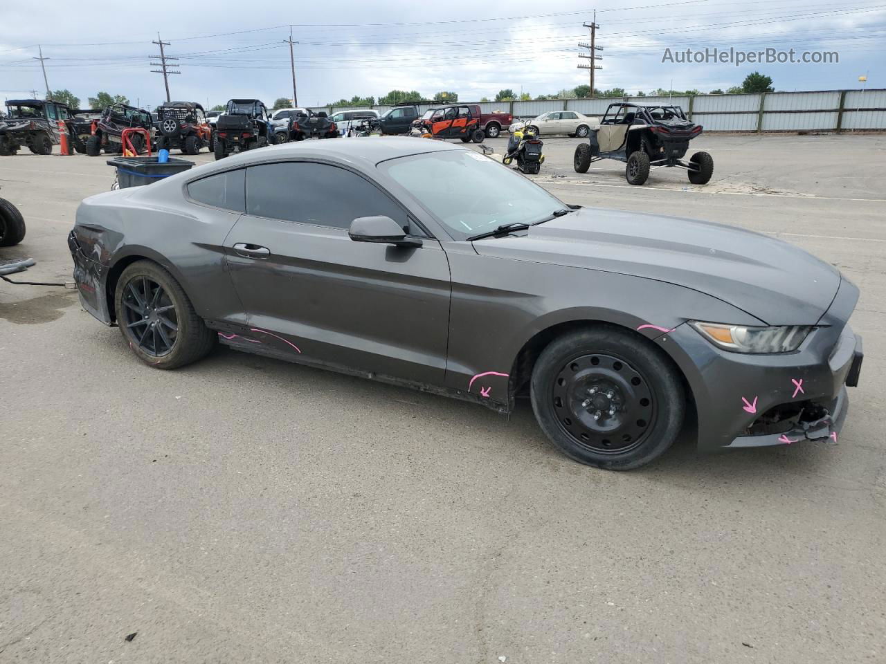 2016 Ford Mustang  Gray vin: 1FA6P8THXG5206760