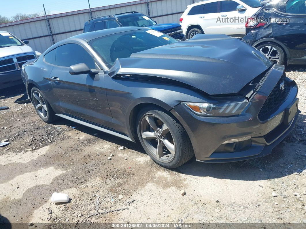 2016 Ford Mustang Ecoboost Gray vin: 1FA6P8THXG5278266