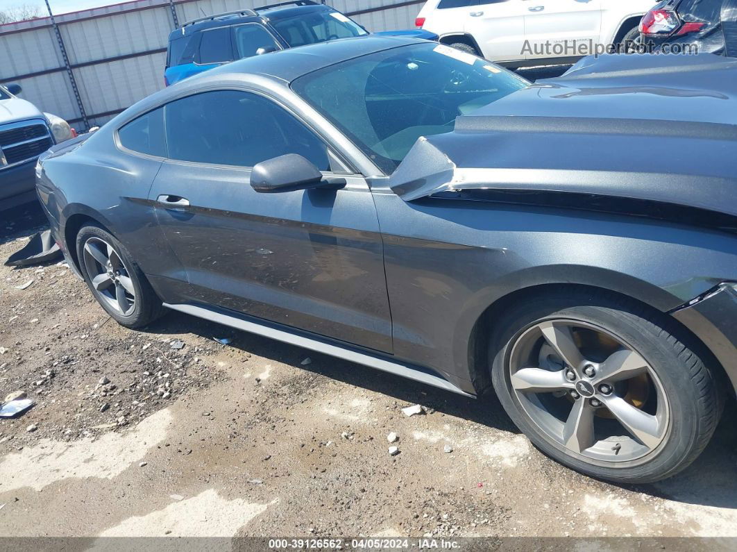 2016 Ford Mustang Ecoboost Gray vin: 1FA6P8THXG5278266