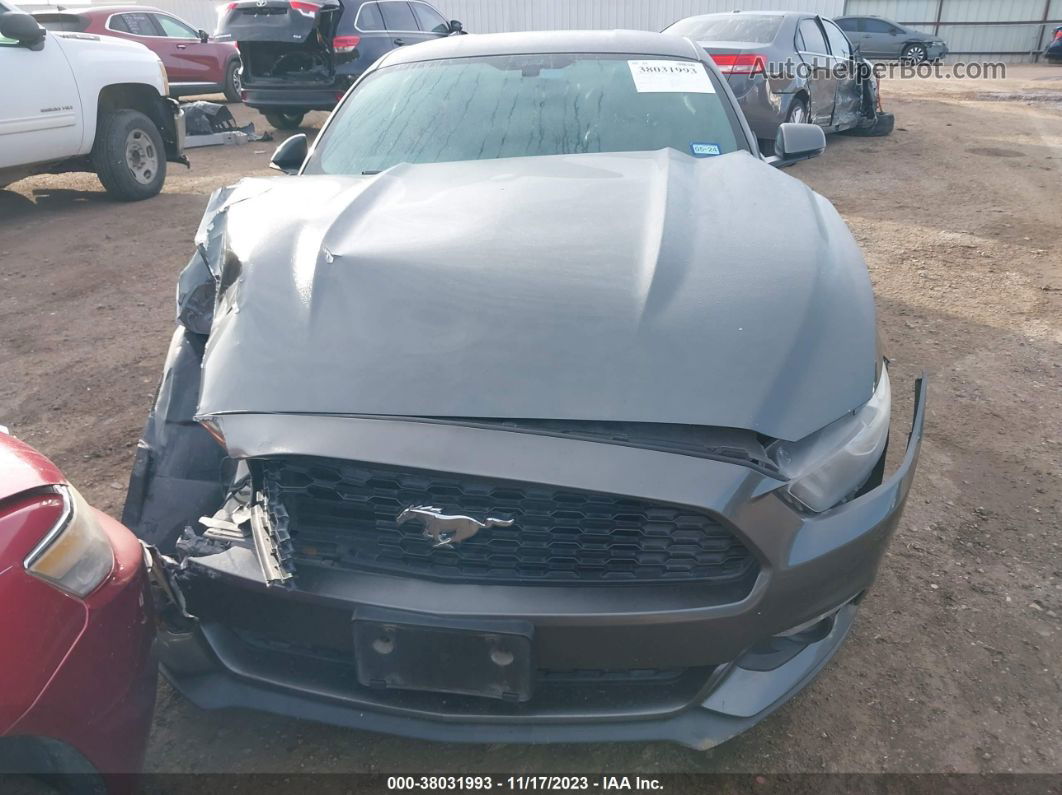 2016 Ford Mustang Ecoboost Gray vin: 1FA6P8THXG5310116