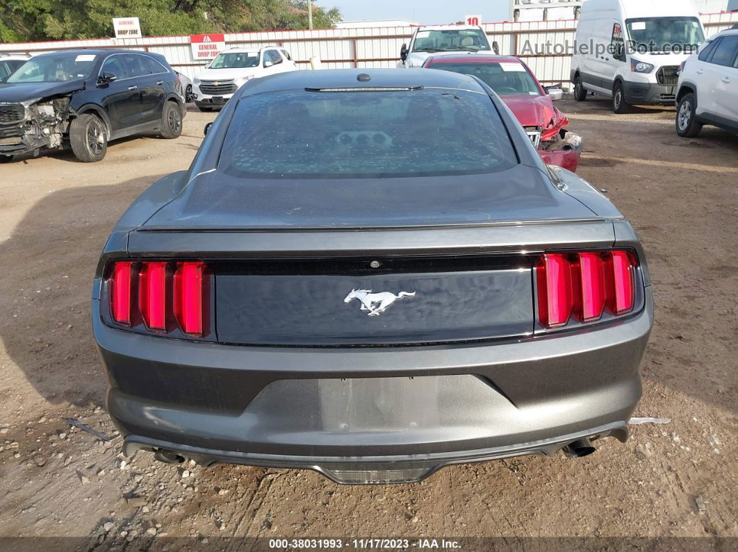 2016 Ford Mustang Ecoboost Gray vin: 1FA6P8THXG5310116