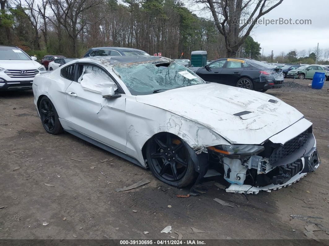 2020 Ford Mustang Ecoboost Fastback White vin: 1FA6P8THXL5122691