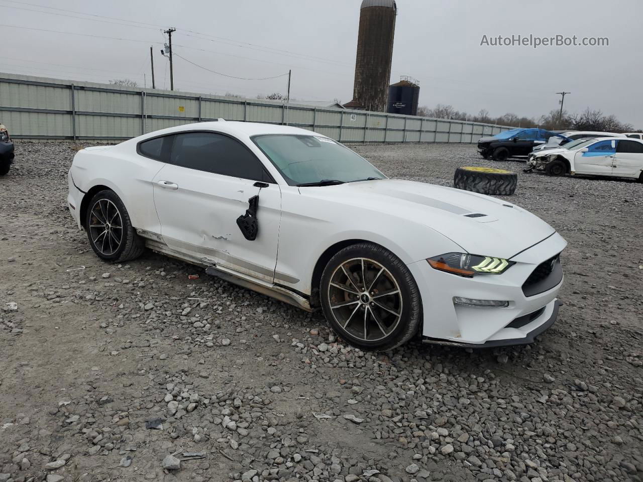 2020 Ford Mustang  White vin: 1FA6P8THXL5153634