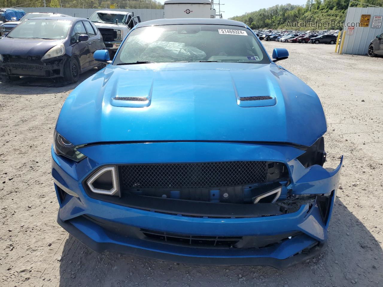 2020 Ford Mustang  Blue vin: 1FA6P8THXL5175682
