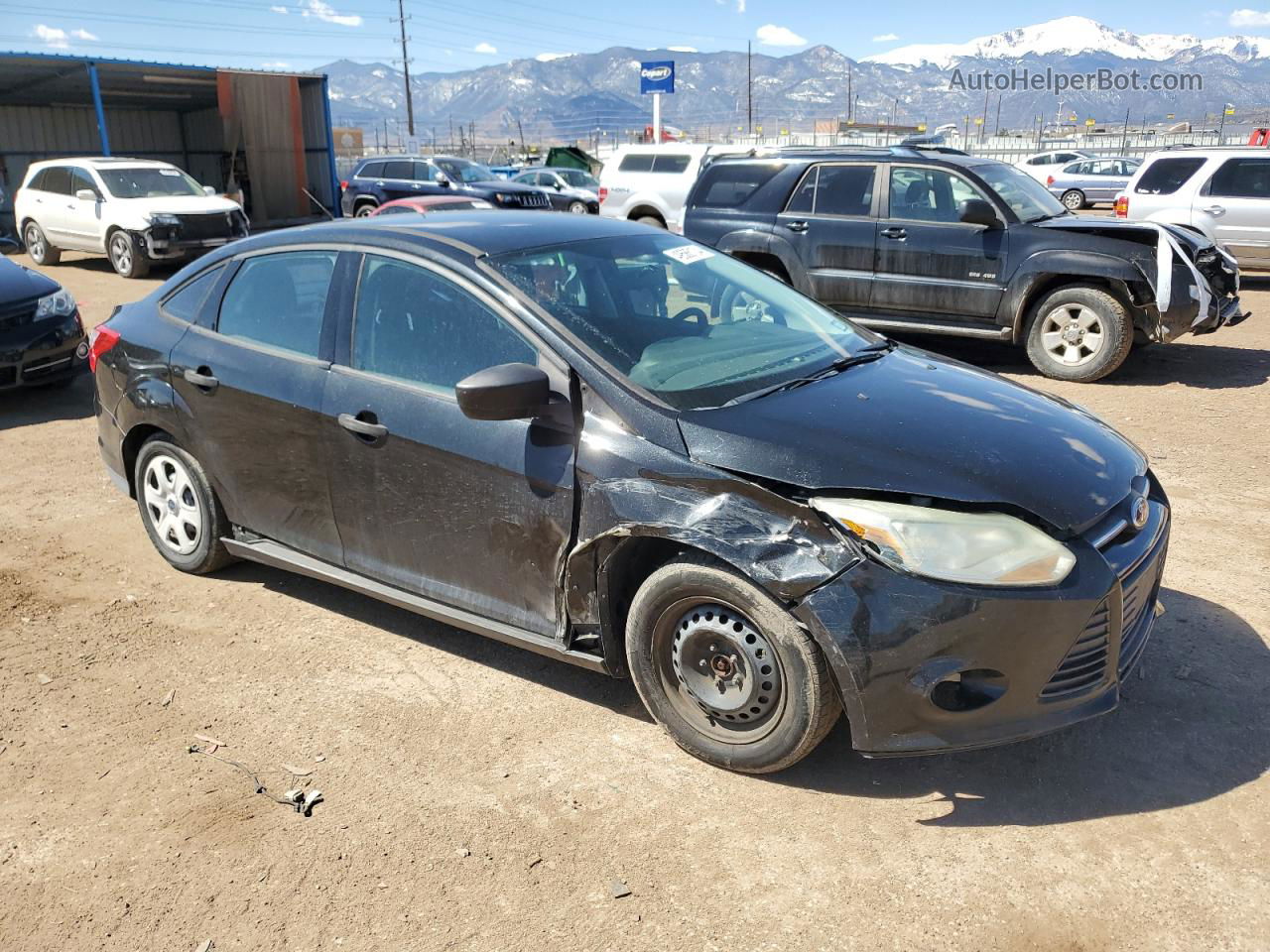 2014 Ford Focus S Black vin: 1FADP3E20EL305969