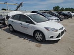 2014 Ford Focus S White vin: 1FADP3E20EL390442