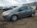 2014 Ford Focus S Gray vin: 1FADP3E20EL412097