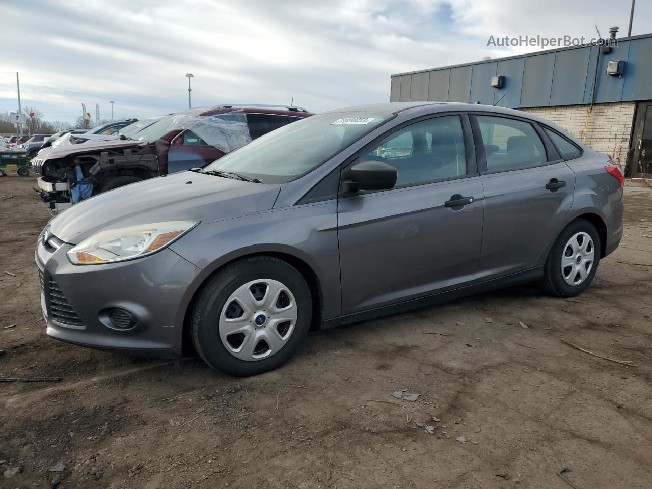 2014 Ford Focus S Gray vin: 1FADP3E20EL412097