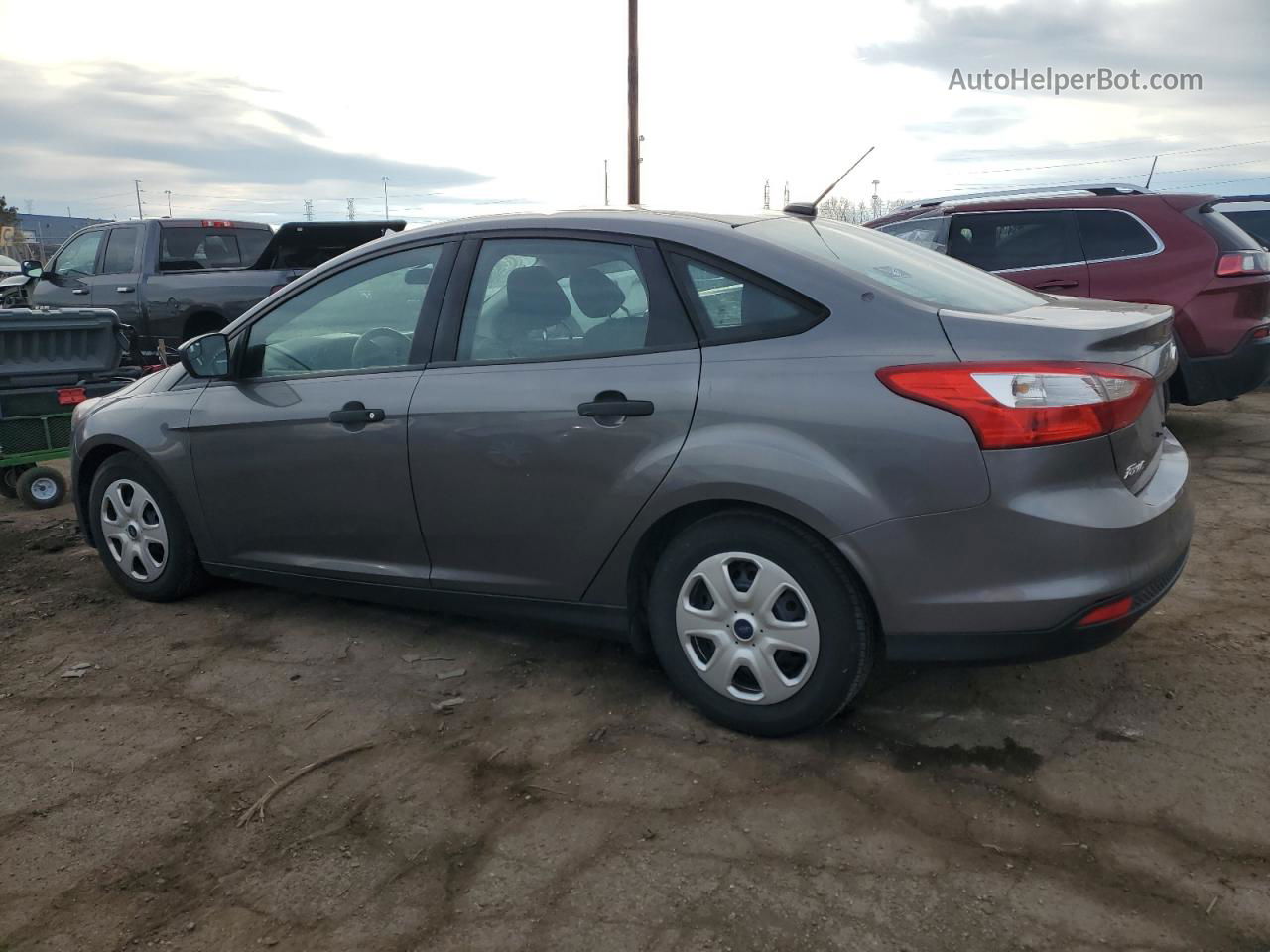 2014 Ford Focus S Gray vin: 1FADP3E20EL412097