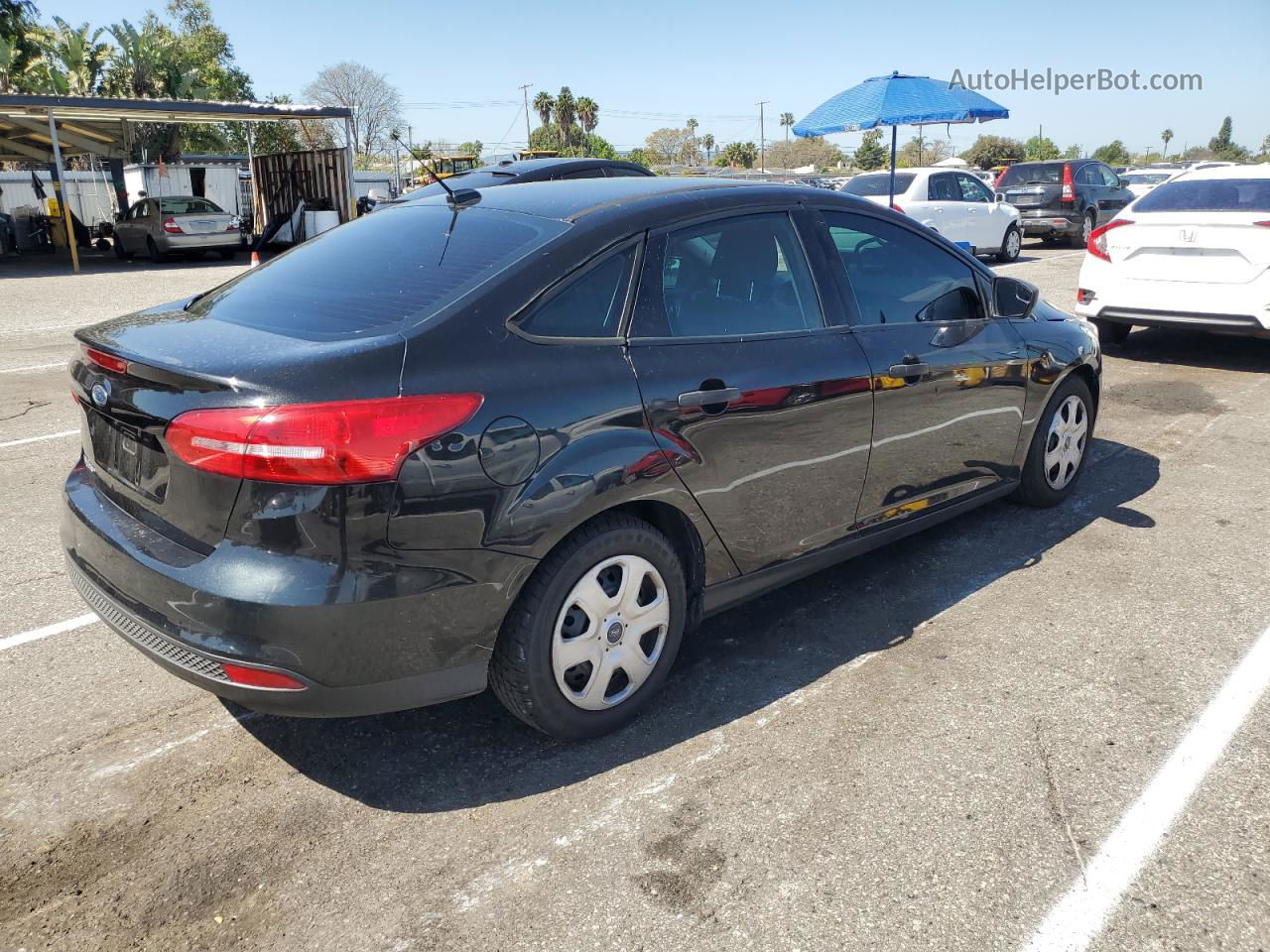 2015 Ford Focus S Black vin: 1FADP3E20FL256287