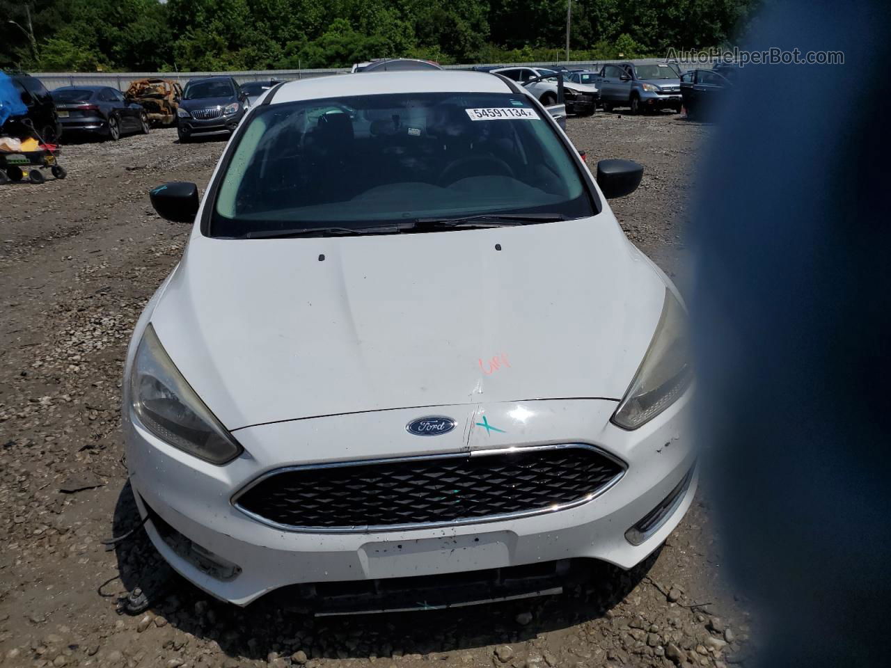 2015 Ford Focus S White vin: 1FADP3E20FL380284