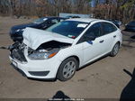 2016 Ford Focus S White vin: 1FADP3E20GL223744