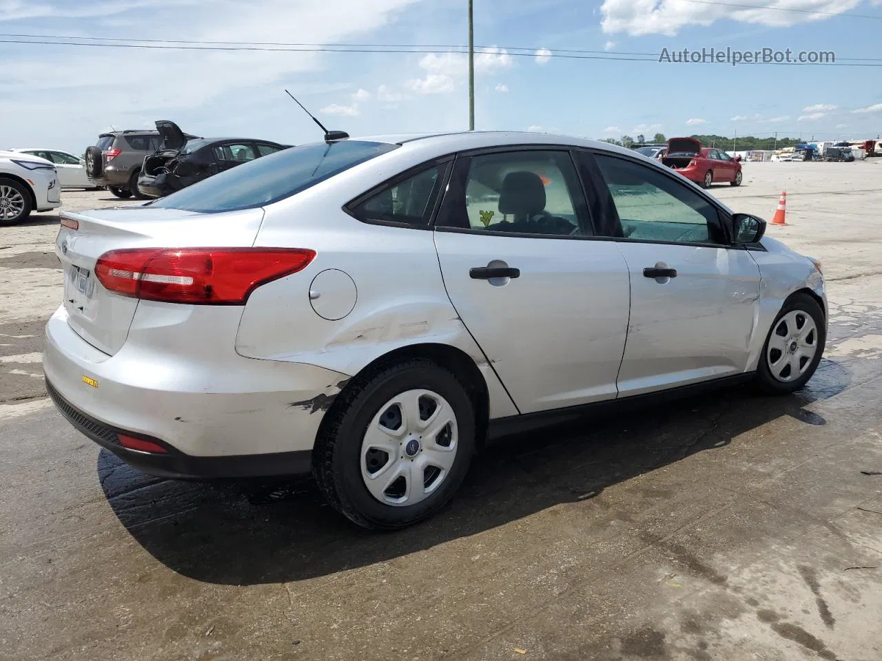 2017 Ford Focus S Silver vin: 1FADP3E20HL312098