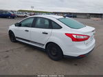 2014 Ford Focus S White vin: 1FADP3E21EL150784