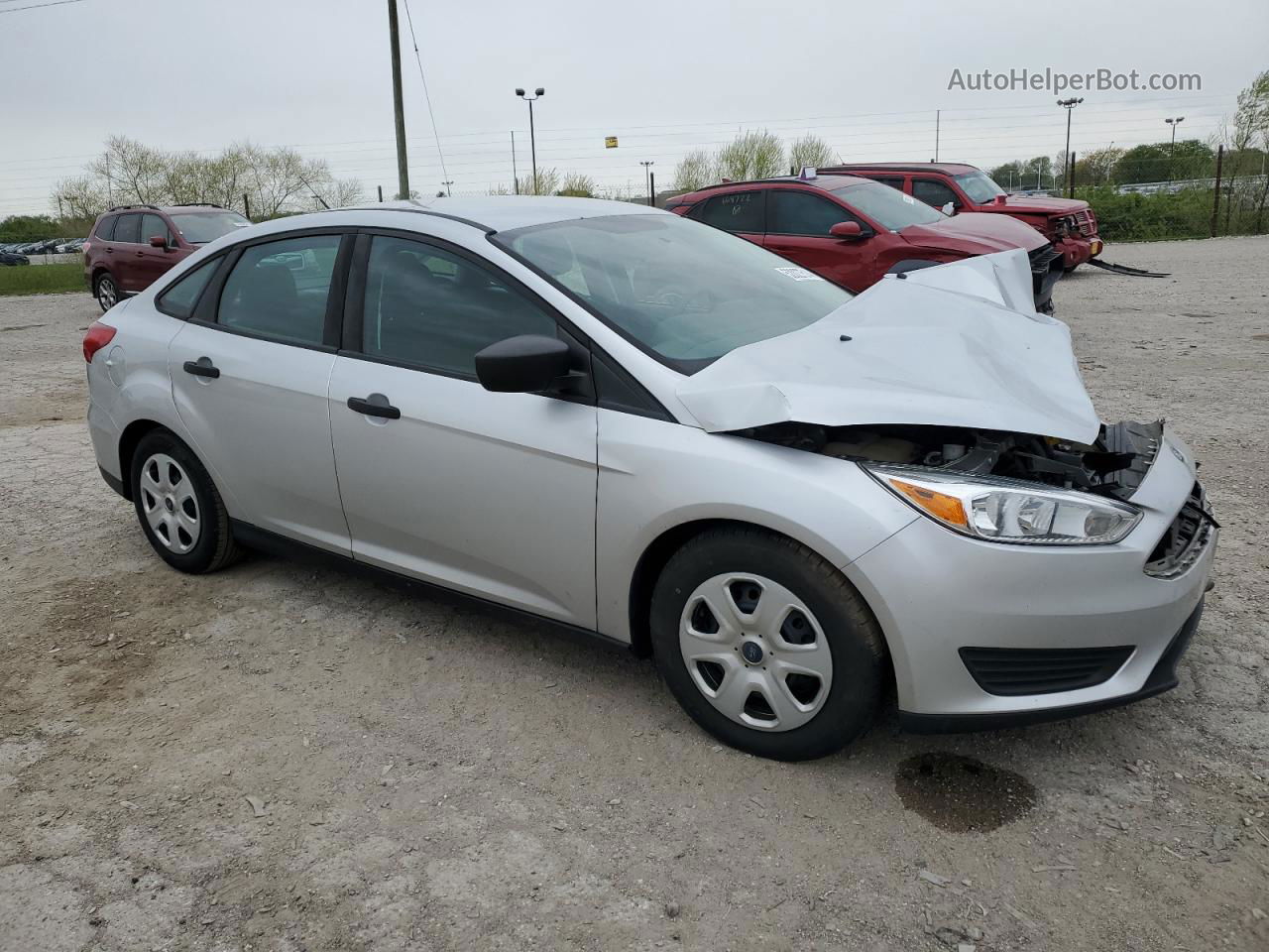 2015 Ford Focus S Silver vin: 1FADP3E21FL383632