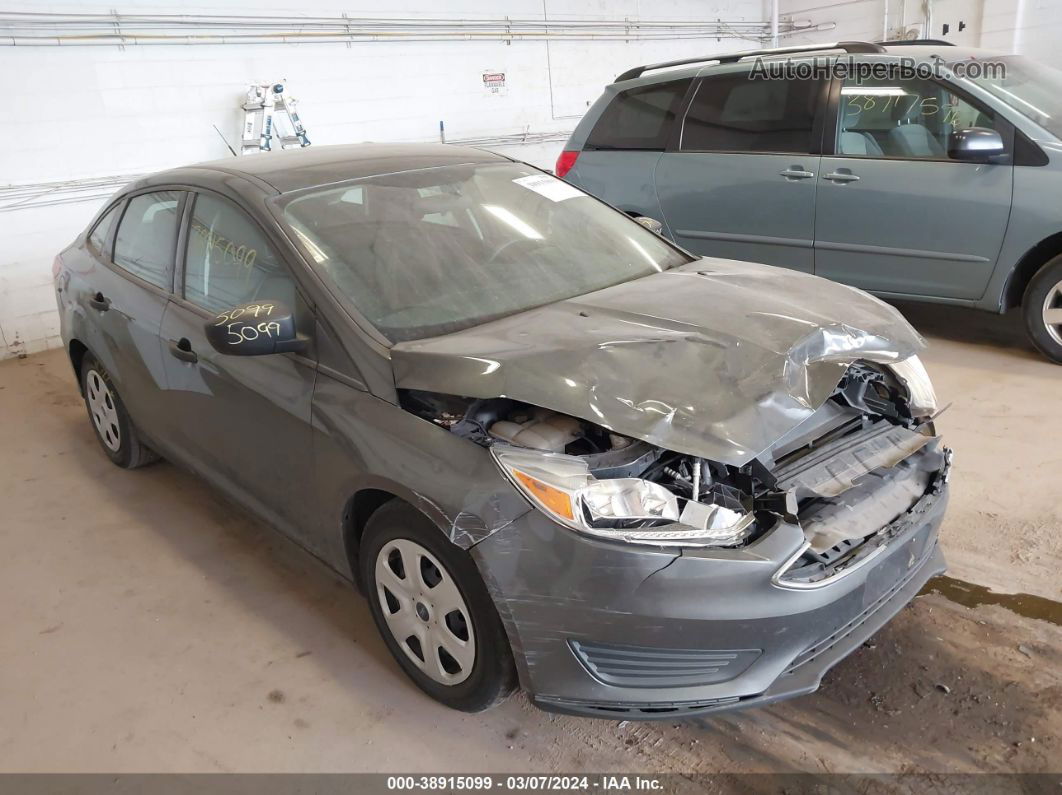 2017 Ford Focus S Gray vin: 1FADP3E21HL208154