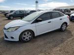 2014 Ford Focus S White vin: 1FADP3E22EL374212