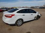 2014 Ford Focus S White vin: 1FADP3E22EL374212