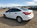 2014 Ford Focus S White vin: 1FADP3E22EL374212