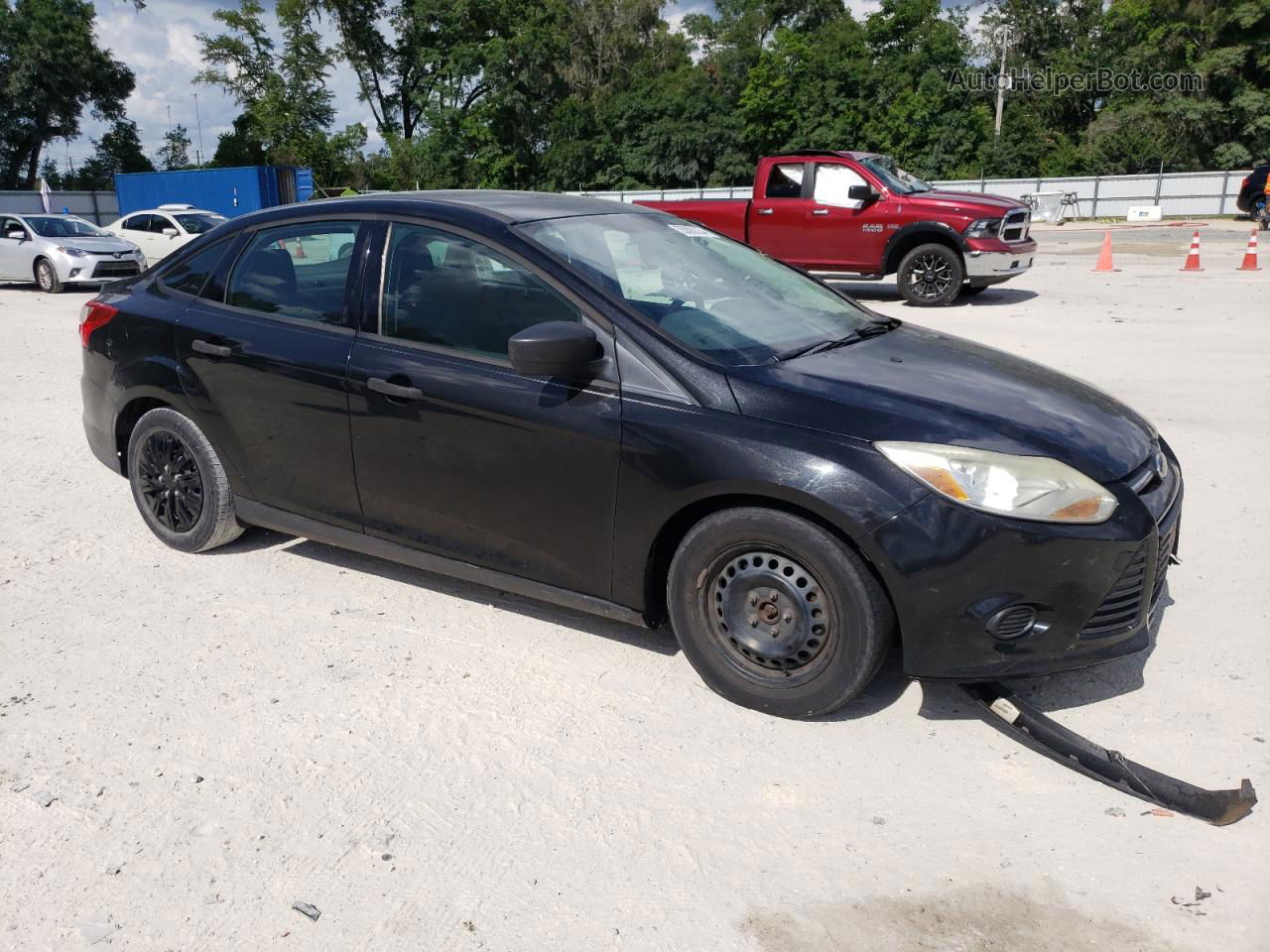 2013 Ford Focus S Black vin: 1FADP3E23DL145276