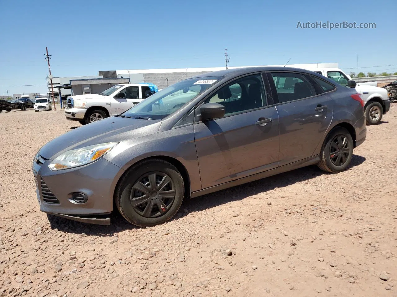 2013 Ford Focus S Gray vin: 1FADP3E23DL158836