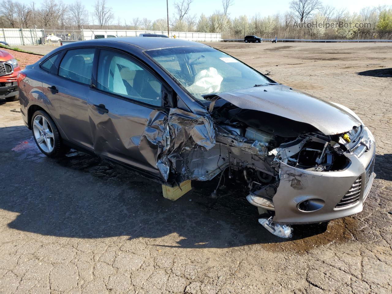 2013 Ford Focus S Gray vin: 1FADP3E23DL182974