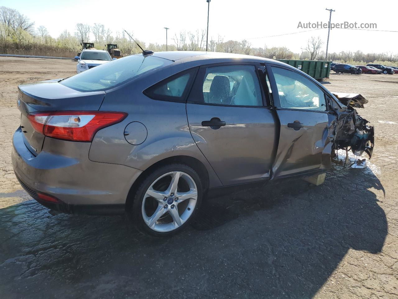 2013 Ford Focus S Gray vin: 1FADP3E23DL182974